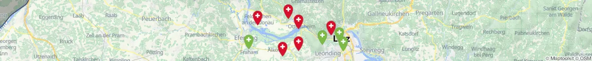 Kartenansicht für Apotheken-Notdienste in der Nähe von Walding (Urfahr-Umgebung, Oberösterreich)